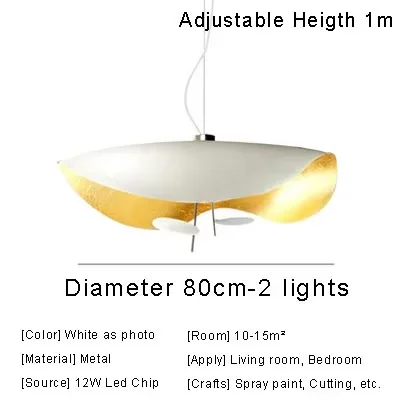 Catellani & Smith Lederam Manta Hanger Lamp Vliegende Schotel Hoed Industriële Retro Replica Ontwerp Lamp Wit Zwart Hanglamp