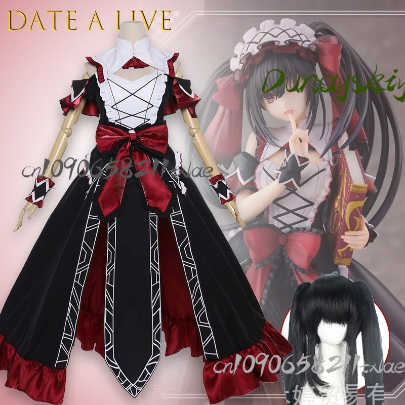 

Dat e ALivee Tokisaki Kurumi Cosplay Costume Admonishing Diary Anime Outfit Character Dress Halloween Party Lolita Christmas Cos
