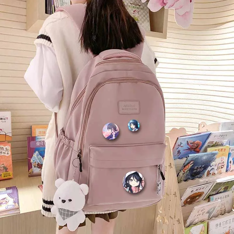 32/44/58mm Project SEKAI Brooches Cartoon Girl Ichika Hoshino Leo/Need Button Pins Cute Cosplay Badge Backpack Hat Decor Jewelry