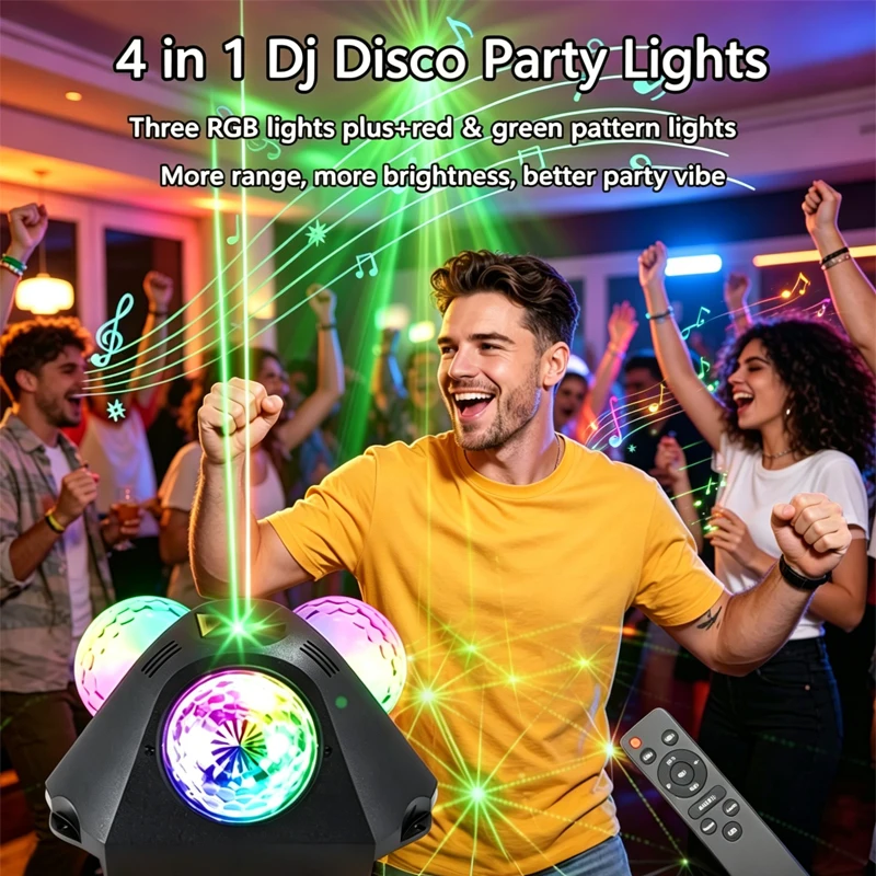 4-in-1 krachtige DJ laser stro - Industrial Laser Projector recensie en prijs