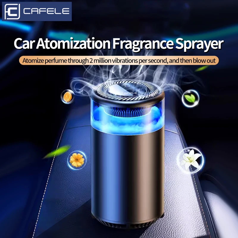 CAFELE ambientador para coche atomizador ultrasónico difusor de fragancia de coche Natural de larga duración nueva experiencia de olor aromatización de coche