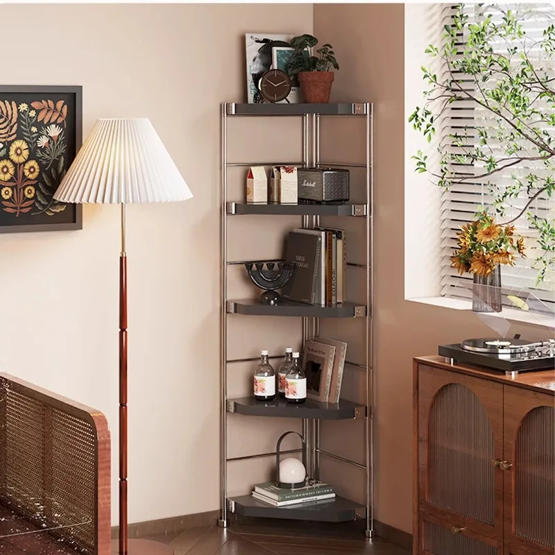 

Corner rack Shelf Shelf Multi-layer bookshelf Floor-to-ceiling multi-functional kitchen Living room Balcony Corner crevice