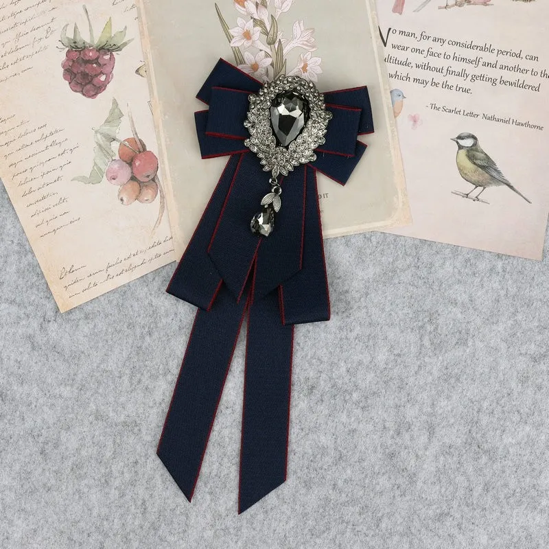 Hand Made Jungen Klassische Bowties Krawatte Band Strass Corsage Bowtie Krawatte Geschenke für Männer Hochzeit Formale Kleid Zubehör – Detail 16