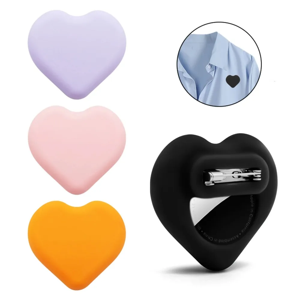 New AirTag Hidden Holder for Kids,Silicone AirTag Case with Safety Pin,Tracker Anti-Lost Cover for Kids,Elderly,Luggage,Clothing