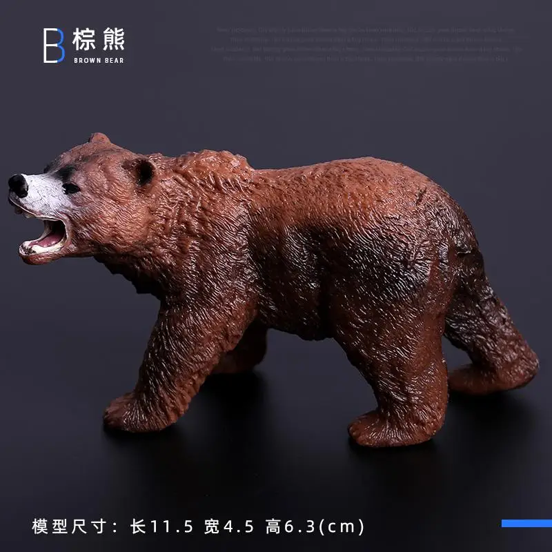 Simulatie Wilde Beeldjes Zwarte Beer Wombat Wasbeer Model Actiefiguren Bosdieren Speelgoed Woondecoratie Kinderen Onderwijs