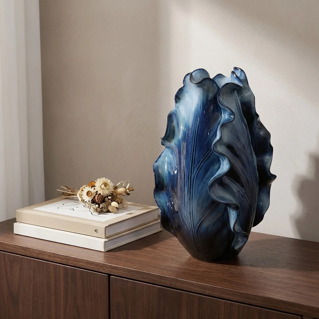 Vase, light luxury high-end entrance, niche characteristic ornament living room