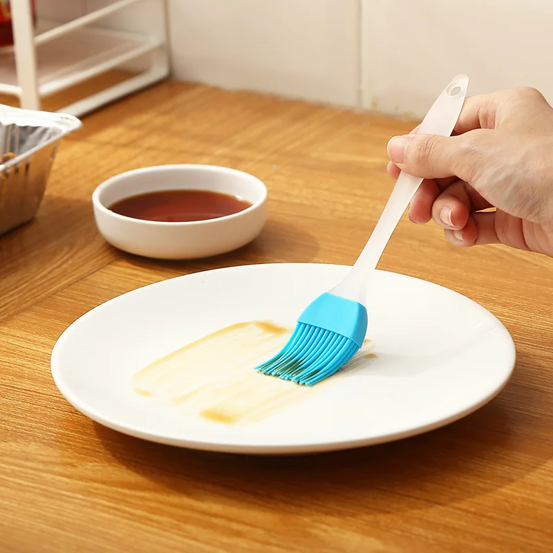 

Silicone Oil Brush Barbecue Basting Brush Seasoning Sauce Cake Bread Butter Egg Heat Resistant Home Kitchen Baking Cooking Tools