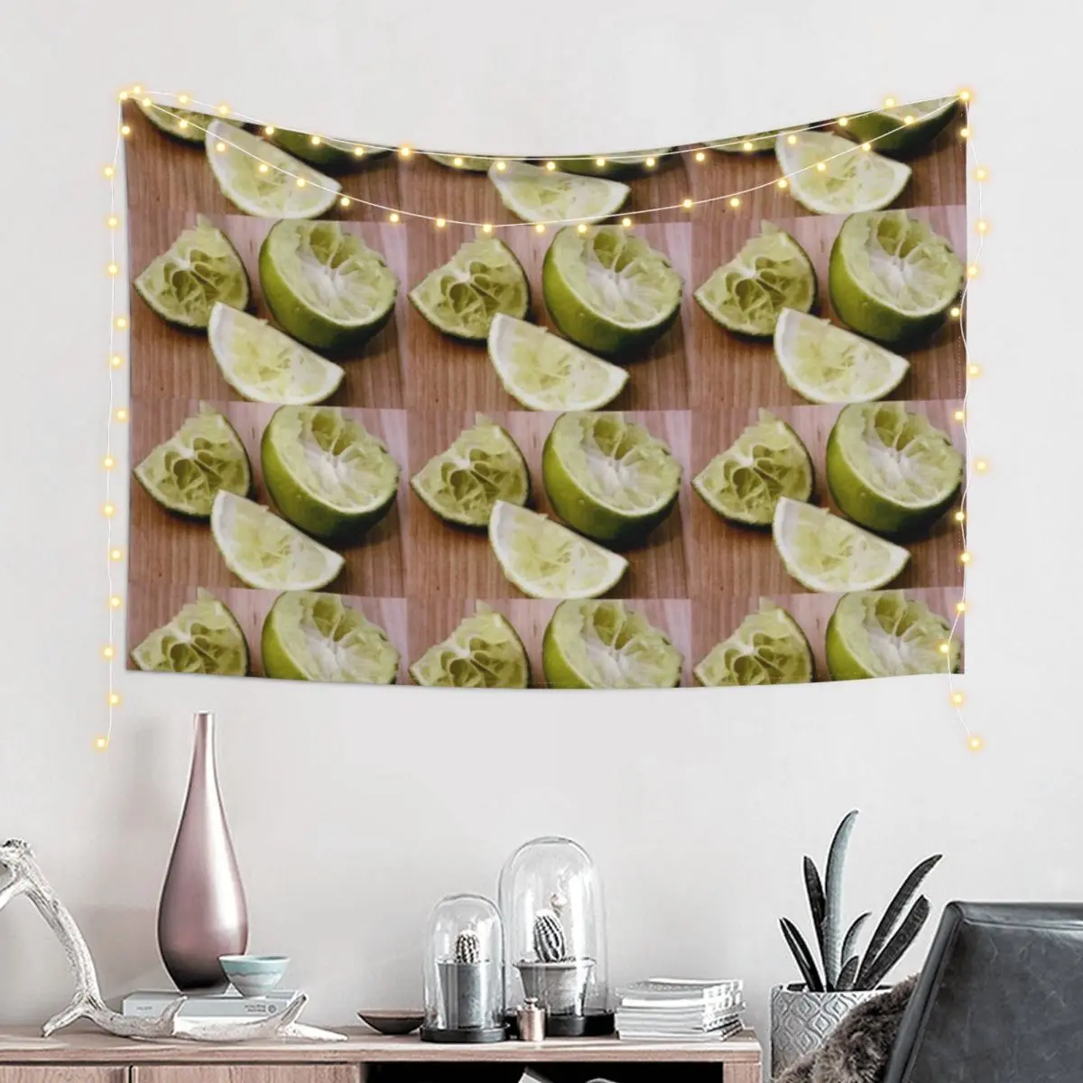 Freshed Squeezed Limes Tapestry Room Decore Aesthetic Decoration For Home Tapestry