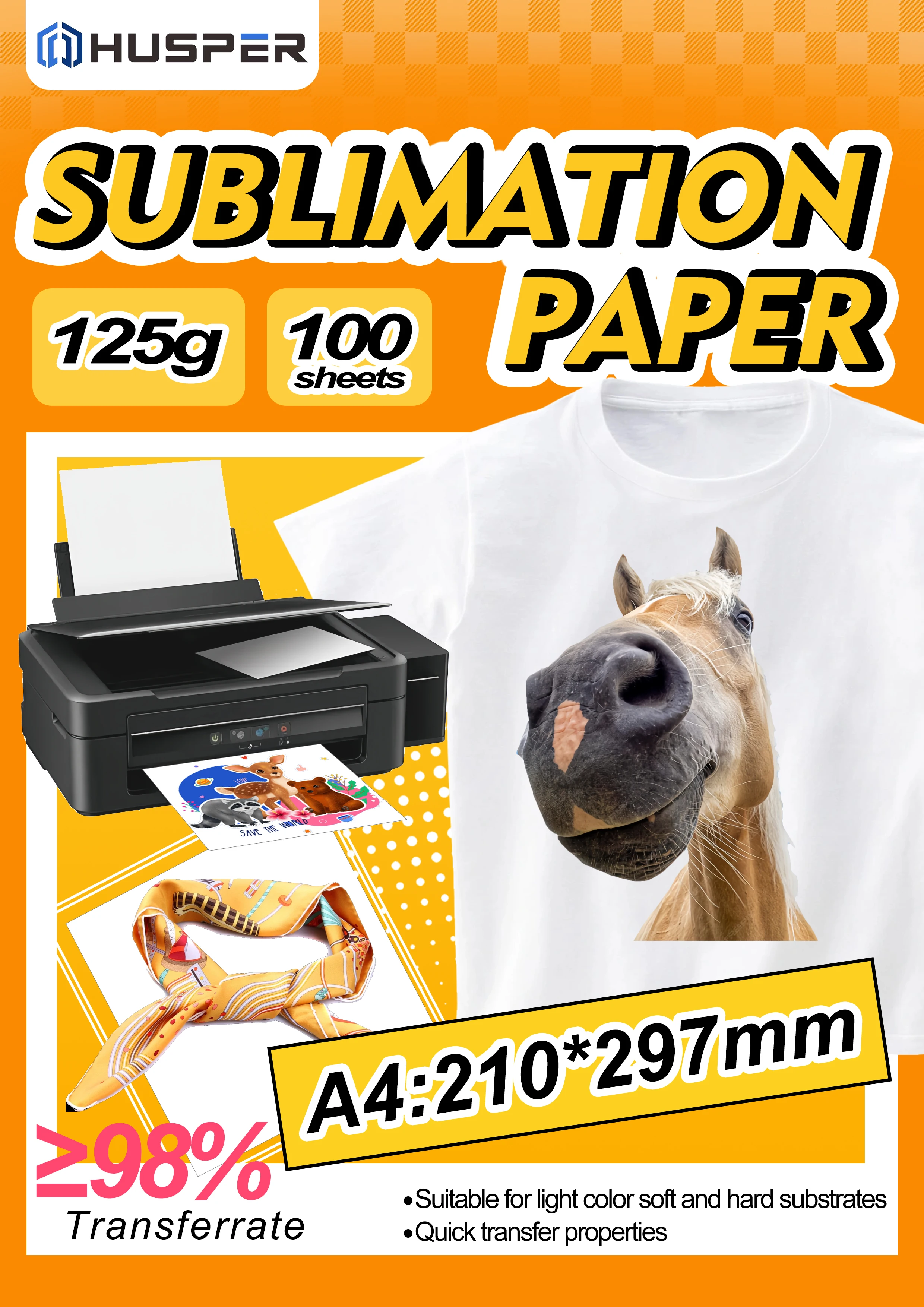 100 листов сублимационной бума – обзор и цена Sublimation Paper A4 100 Sheets