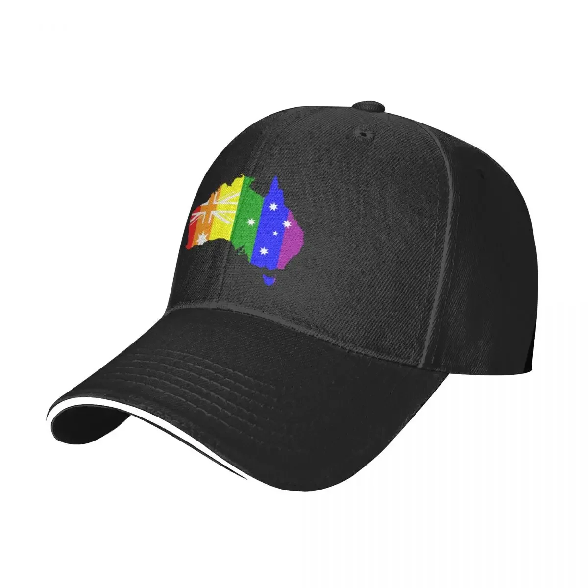 Australian pride flag colours design Baseball Cap Fashion Beach Luxury Cap Ball Cap Beach Bag Golf Wear Men Women's