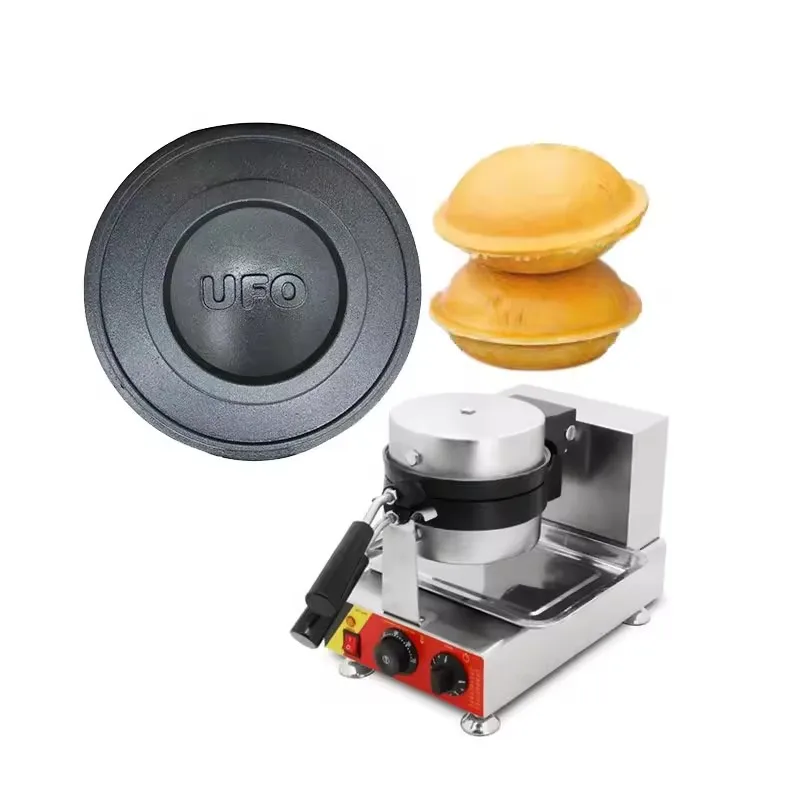 110V 220V Electric Ice Cream Waffles 100mm UFO Burger Maker Hamburg Gelato Panini Press Machine Sandwich Press Maker