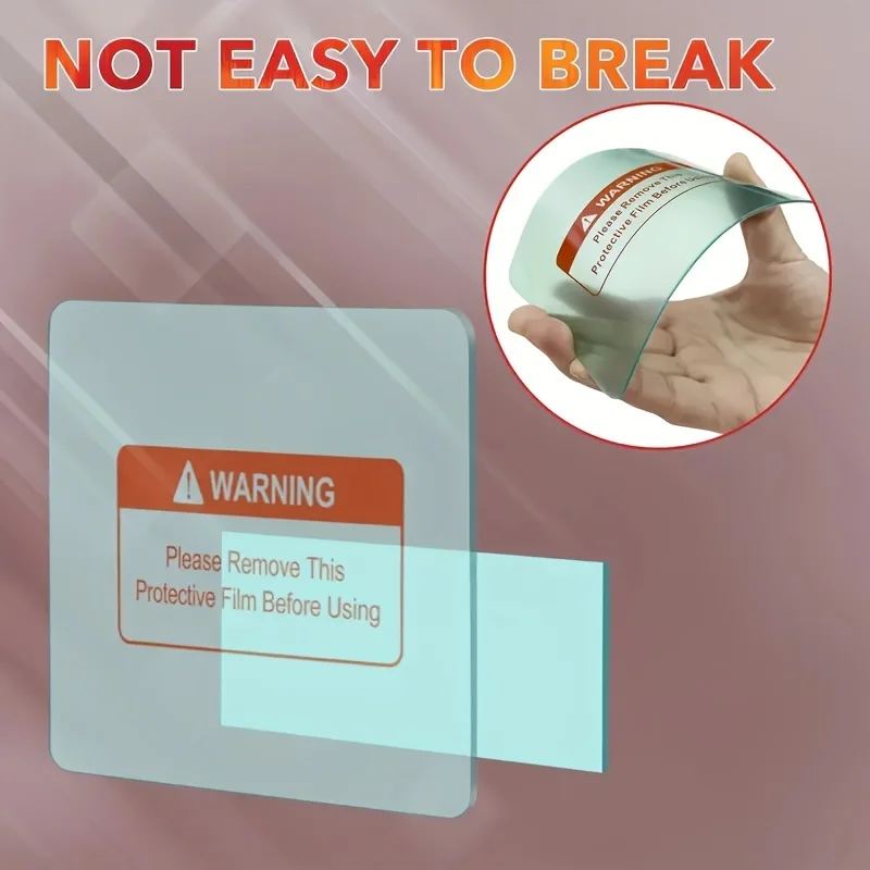 10 Buah Pelindung Lensa Las Penutup Pengganti Kepala Las 7 Pelindung Luar 11.5Cm X 8.8Cm, ​​3 Pelindung Bagian Dalam 10.8Cm X 5Cm