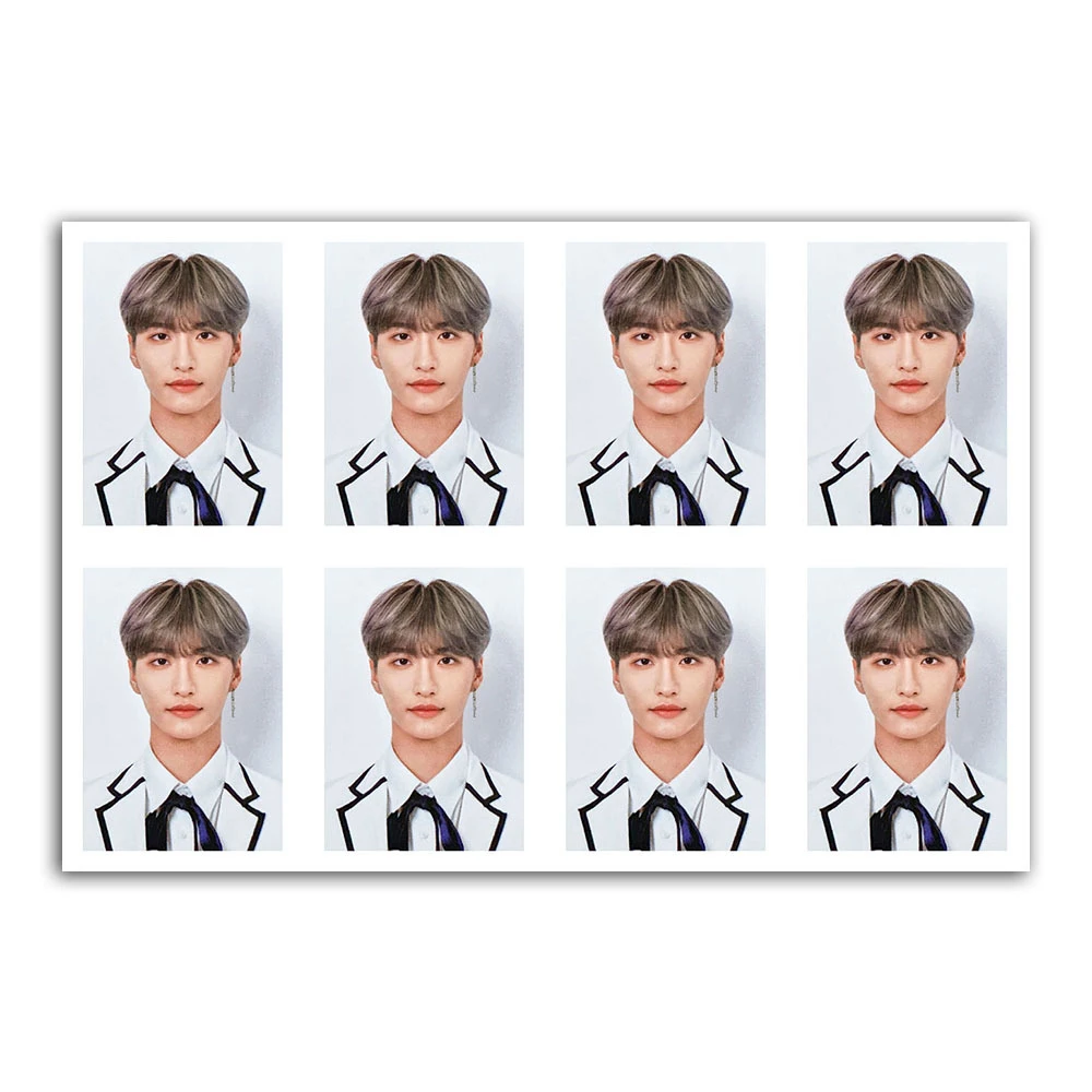 KPOP ATEEZ 2nd ATINY FANKIT One Inch ID Photo MINGI WOOYOUNG YUNHO HONGJOONG Passport Photocard Fans Collection Gift