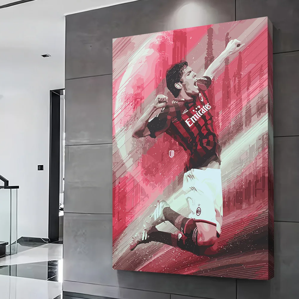 Kaka Soccer Player Celebration Art Printing Poster Customizable Pictures Wall Art Canvas Painting for Gamer Decoration Wand Deko