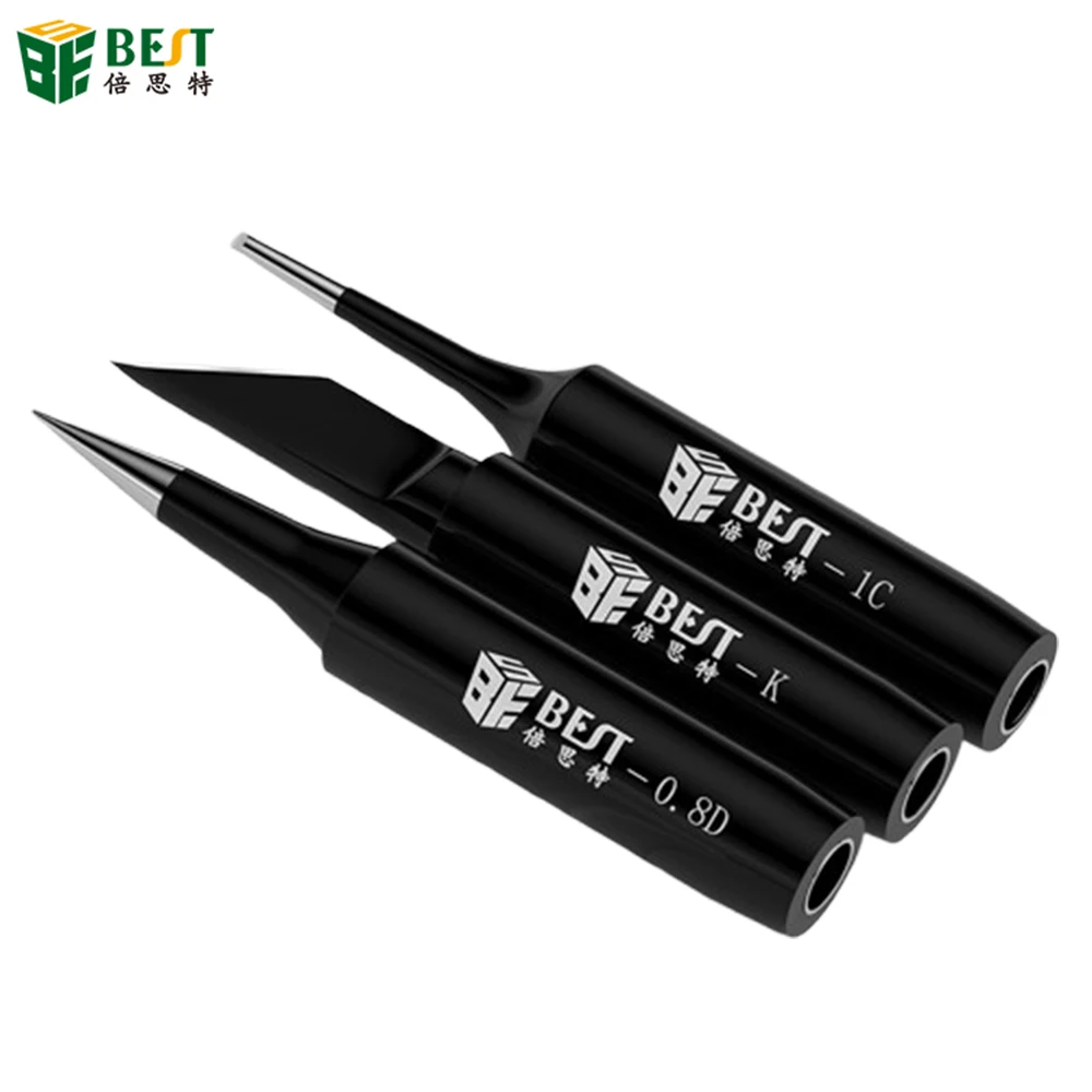 1Piece 900M-T Series Soldering Iron Tip Oxygen-Free Copper Black Soldering Iron Head Replacement Tip for 936 Soldering Station