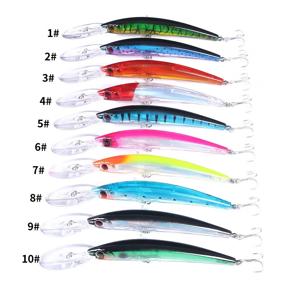 KNCONAN 17cm 23.5g Minnow Fishing Lure Laser Artificial Bait 3D Eyes Fishing Wobblers Pike Carp Bait Crankbaits Fishing Tackle