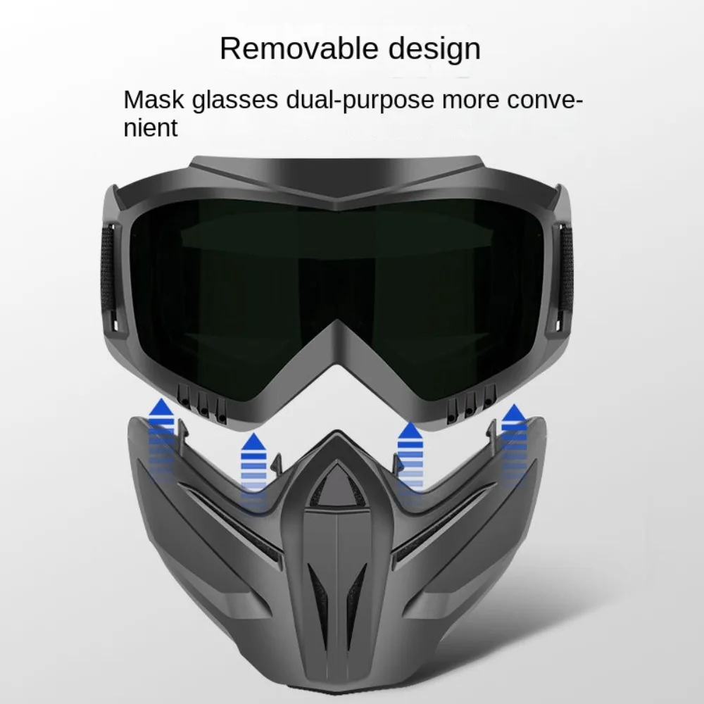 Auto Darkening Welding Glasses Welder Mask Work Protective Gear Dust Resistant Adjustable Band Detachable Cutting Welding Mask