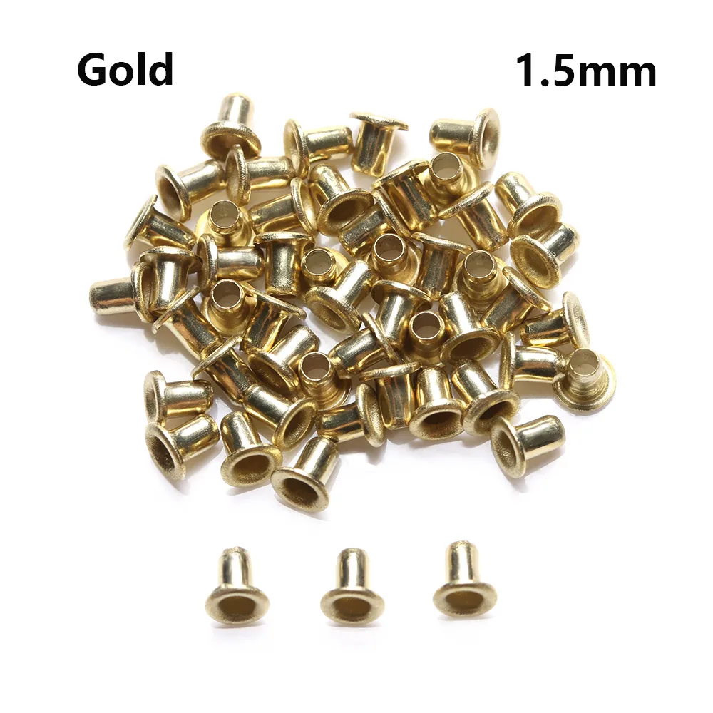 50pcs 1.5/2.0/2.5MM Sewing Accessory Shoes Clothes Belt Buckle  Bags Accessories Metal Eyelet Buttons Diy Dolls Buckles