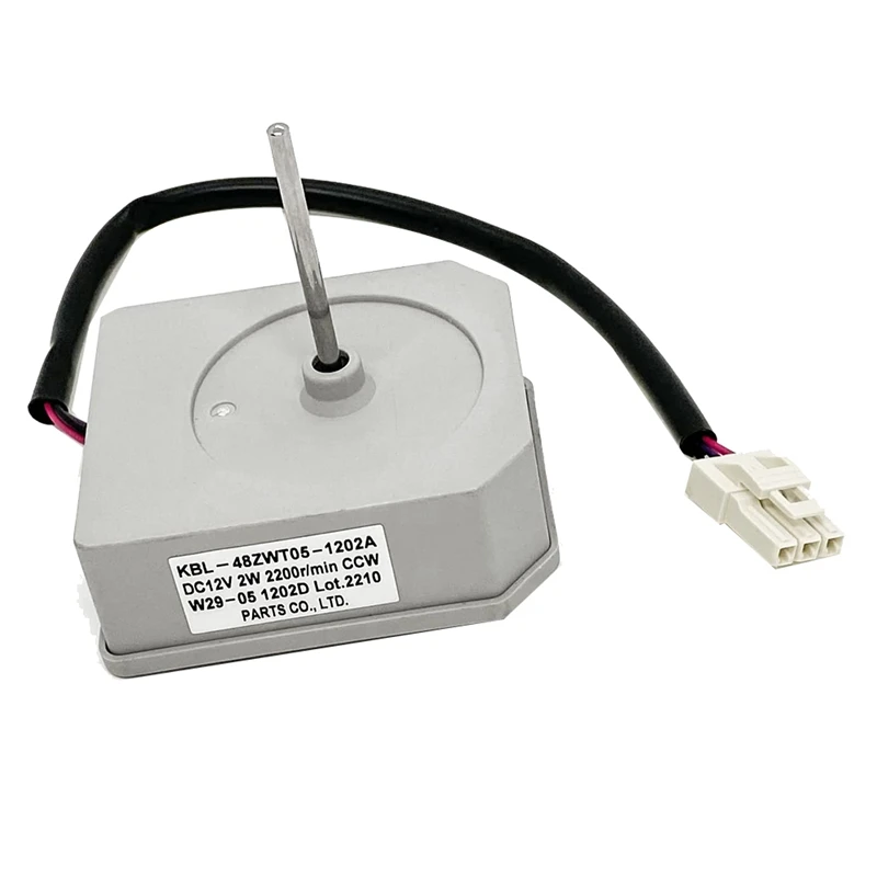 Двигатель вентилятора холодильника DC12V KBL-48ZWT05-1202A для Magic Chef, холодильника Frigidaire, TCL, холодильника Omar, 2 Вт 2200 об/мин CCW