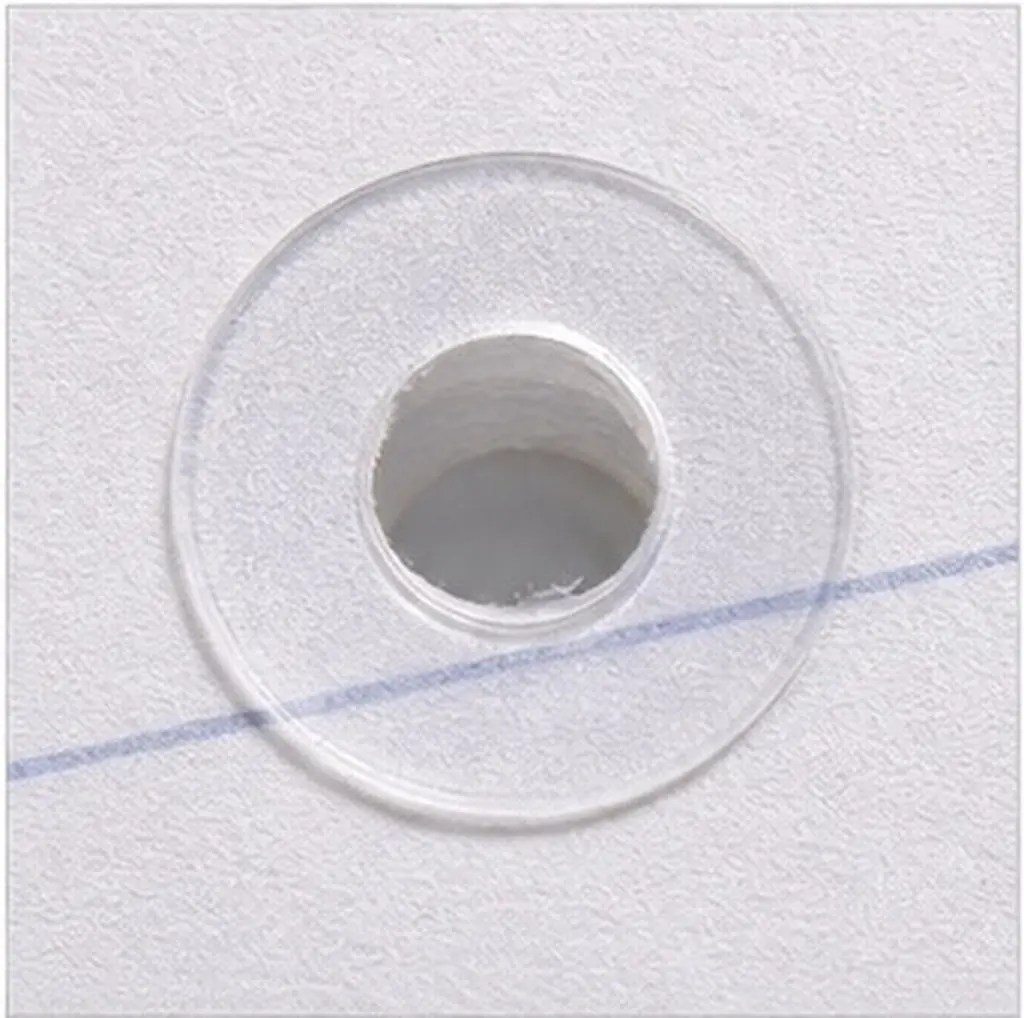 1 Box Clear Self-Adhesive Hole Reinforcement Stickers Paper Punch Reinforcers for Notebook Binder Pages Circular Repair Labels