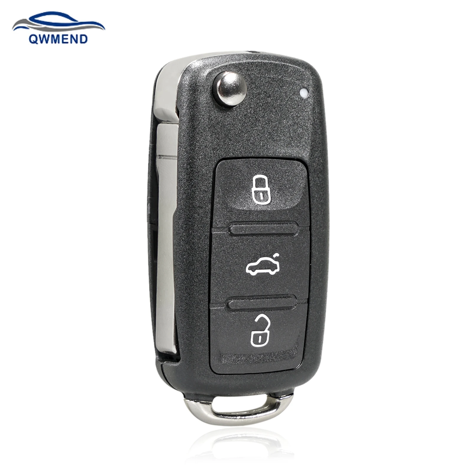 

QWMEND 433Mhz Car Remote Key For Volkswagen GOLF PASSAT Tiguan Polo Jetta For Seat For Skoda 5K0837202AD ID48 Chip 3Buttons