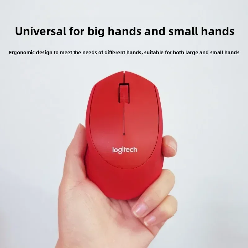الماوس اللاسلكي Logitech M331 مناسب لأجهزة الكمبيوتر المحمولة وأجهزة الكمبيوتر المكتبية والمكاتب والاستخدام المنزلي، وهو محمول وموفر للطاقة.