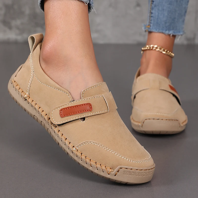 

Large Size Women Shoes Spring and Summer New Item One Foot Casual Wide Toe Flat Shoes Mesh Breathable and Anti Slip Sports Shoes