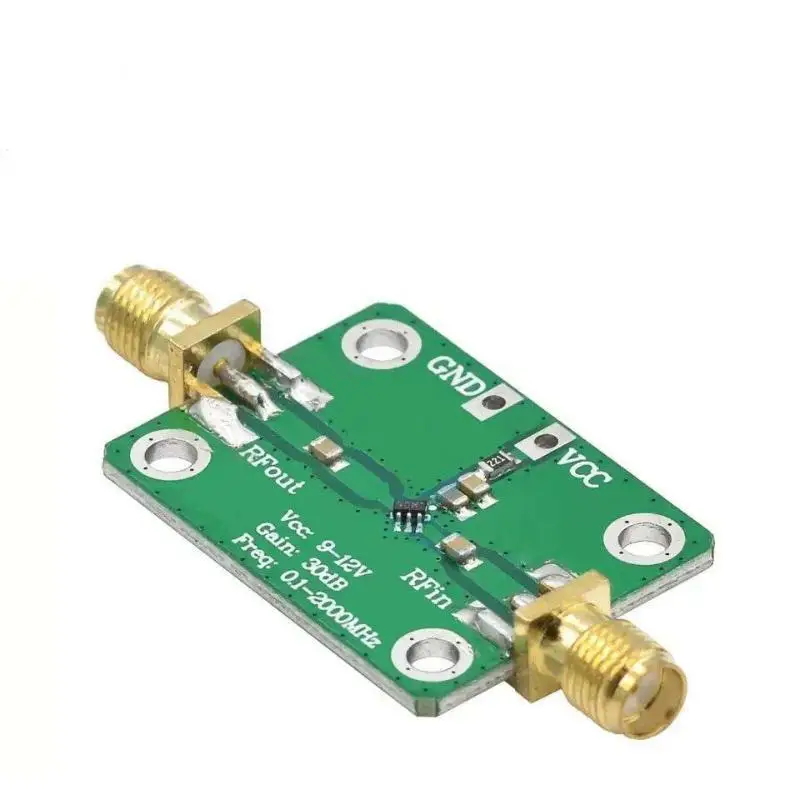 RF Wideband Amplifier High Gain 30dB Low-noise Amplifier LNA Development Board 0.1-2000MHz