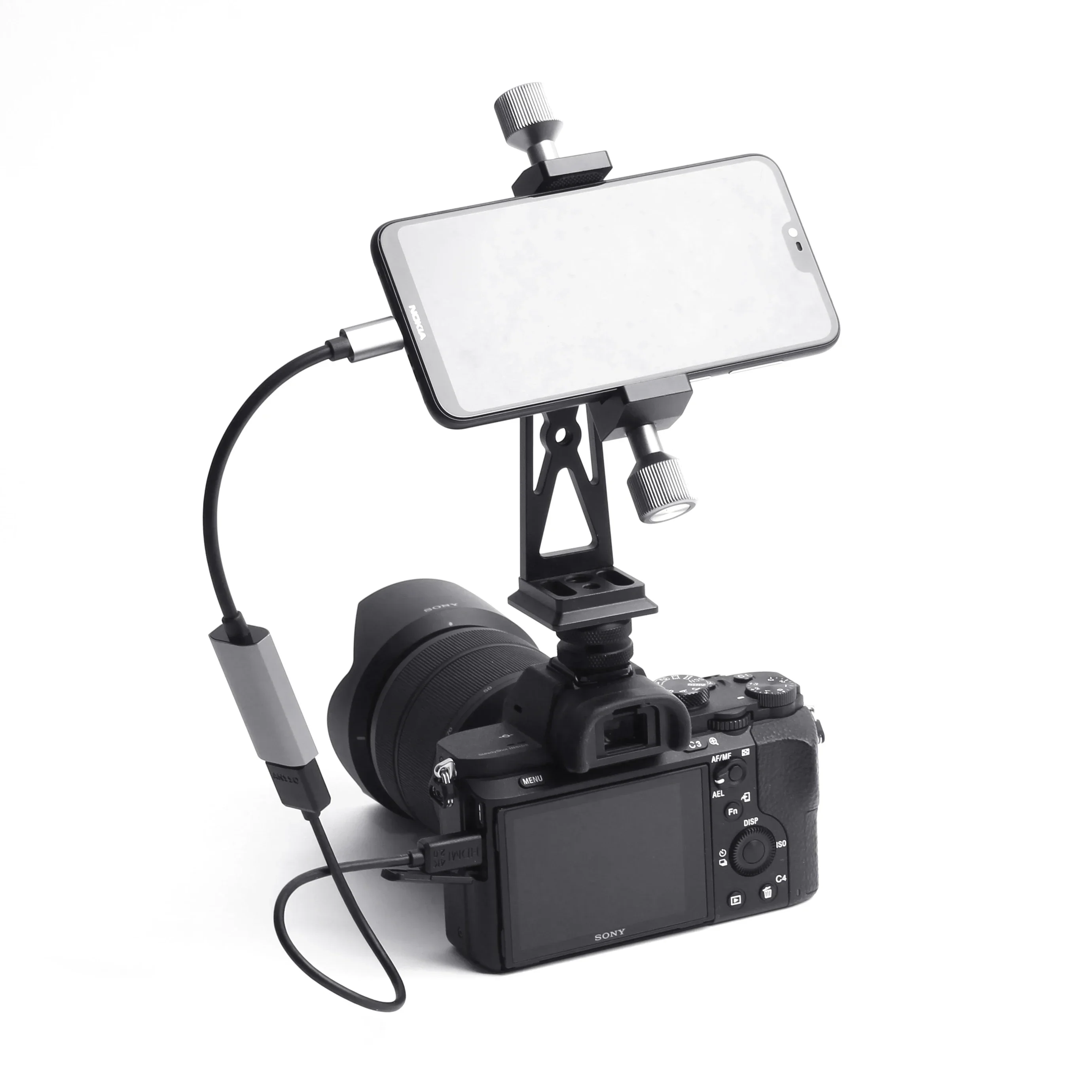 Ansso Micro نقل الصور الفردية Mini Micro HDMI متوافق مع مقياس الحبل المرن القصير DJI Hawkeye RSC2