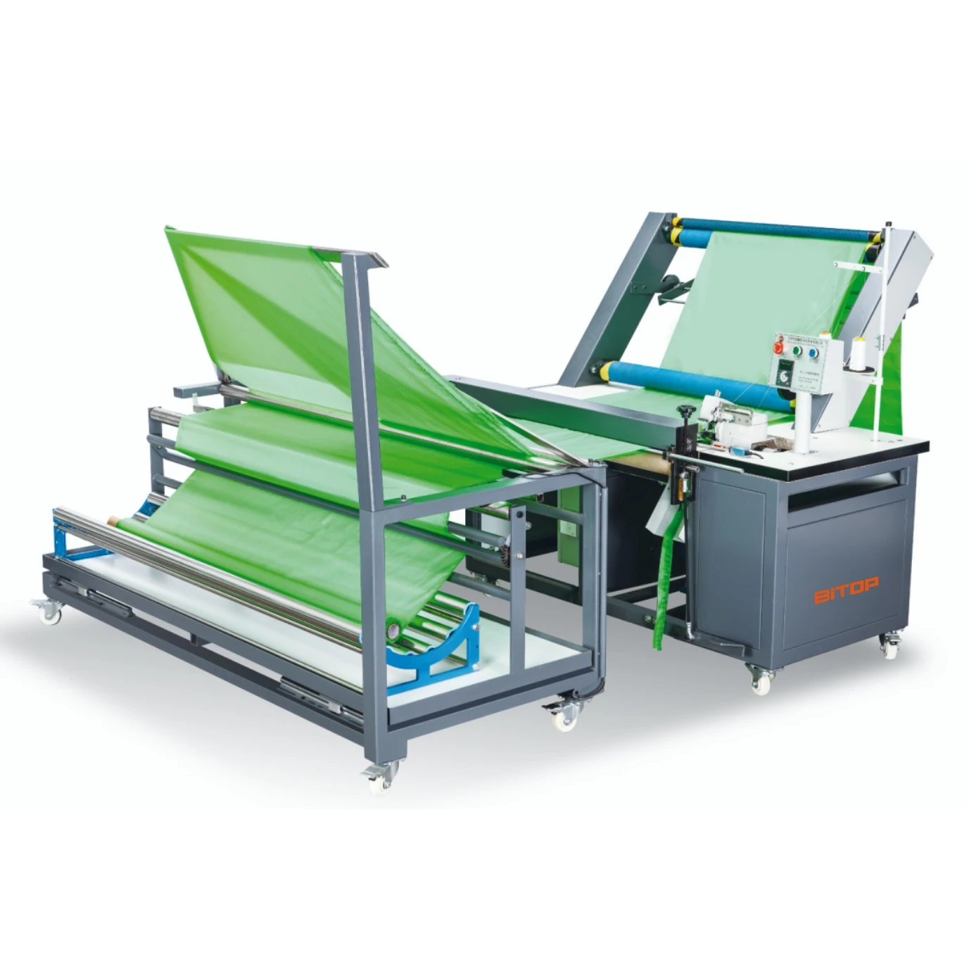 BT-FH9000D Full Automatic Edge Correction Fabric Cloth Aligning and Folding Stitching with Split Sewing Machine