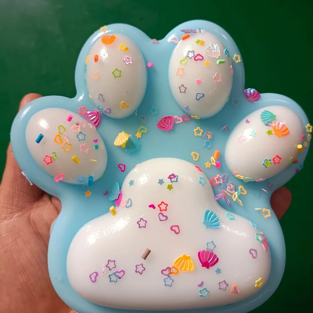 Jouets de décompression de patte de chat, doux, collant, pincement, décompression