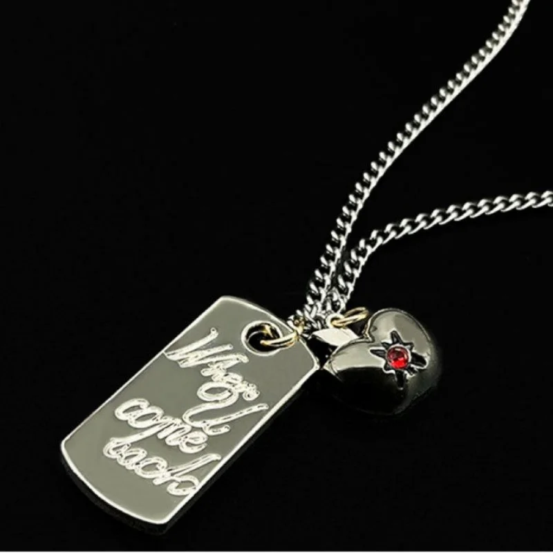 Love And Deepspace Caleb Same Stainless Steel Anime Style Solid Necklace Non Fading Titanium Steel Square Brand Necklace Periphe