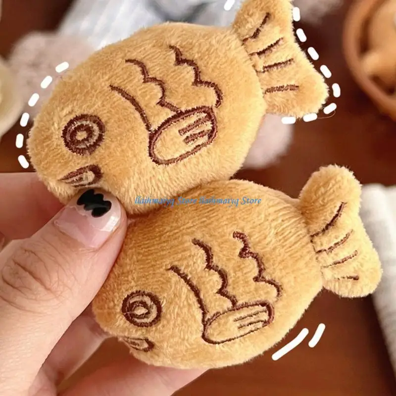 

573B Novelty Lapel Pin Taiyaki Cartoon Fish Lapel Pin Jewelry Brooch Photo Props Adorkable Fish Brooch Pin Furry Brooch