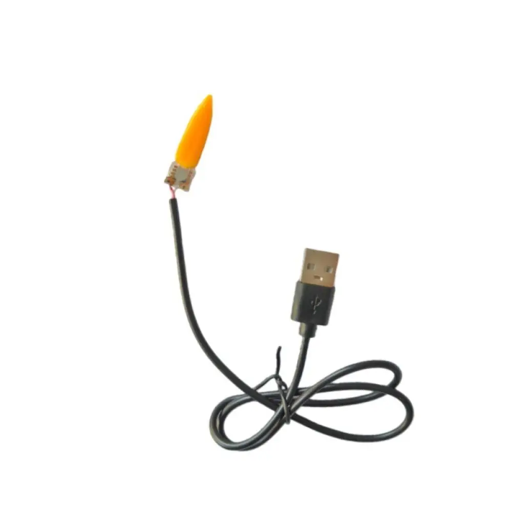 LED Simulation Flame Flicker Lighting Module 5V USB Powered Corn Wick PCBA Board For Decorative Candle Electronic DIY