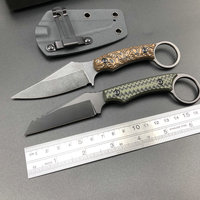 Trskt Kydex Tactical Knife With G10 Handle Cool EDC Tool For Camping Hunting Survival Necker Knife Unpacking Engraving Dropship