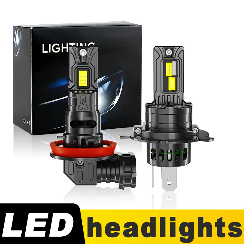 2PCS CANBUS H11 H4 LED Headlight Bulbs 100W 30000LM High Low Foglight With Fan Power Super Bright For Honda CRV 2007-2014