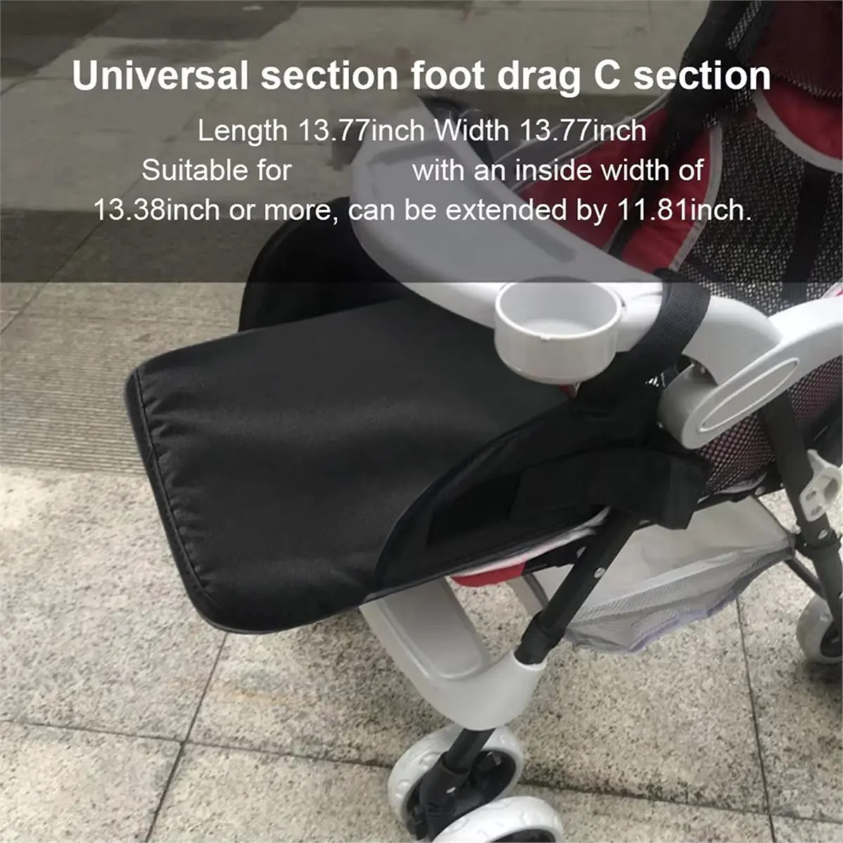 A45I Baby Stroller Seat Extension Pad Pram Foot Rest Pads Outdoor Baby Sleep Extension Mats Baby Footrest Comfortable Cushion
