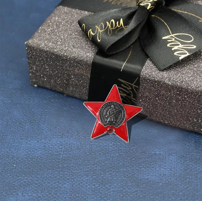 CCCP Cold War Enamel Pins Red Star Flag Brooches History Memory Badge Jewelry