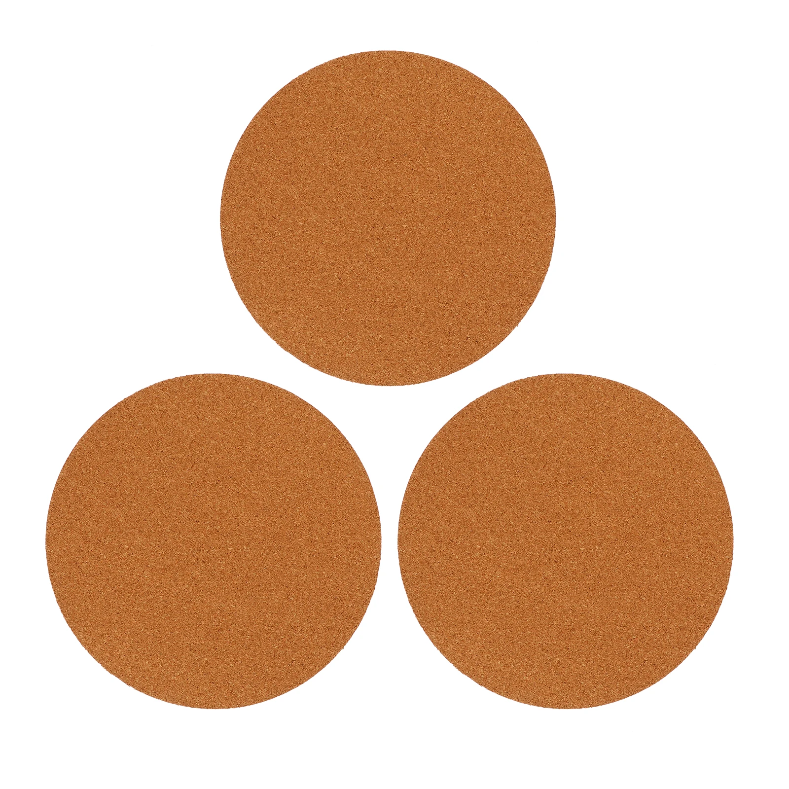 

3pcs Cork Flowerpot Trays 250mm Eco-Friendly Plant Mats Garden Durable Lightweight Waterproof Floor for Houseplants