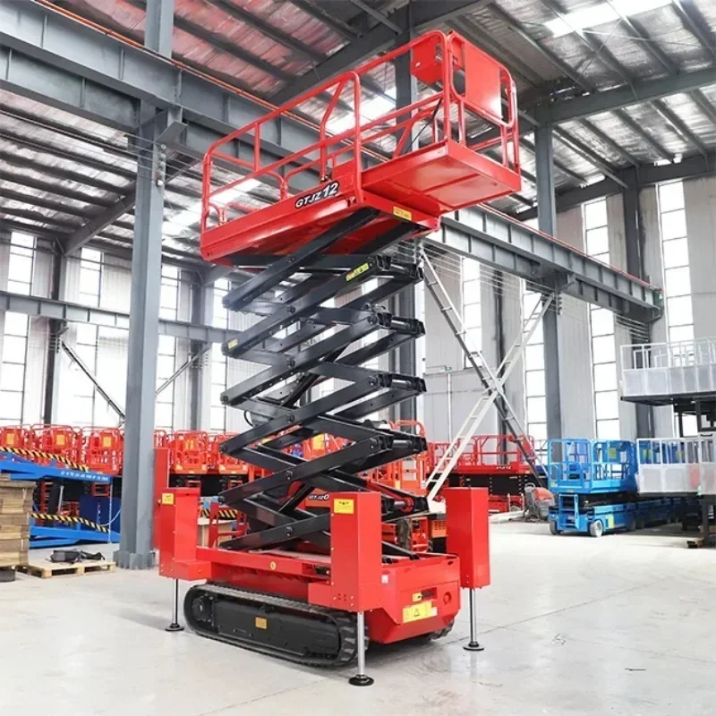 2025 Self-propelled Scissors Lift Man Lift Battery Power Aerial Work Electric Lift Platform for Sales