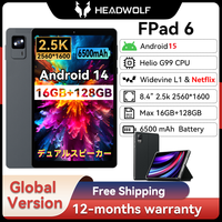 Android 15 Tablet G99 6-axis gyro tablet 8-inch 2.5K incell IPS display 16GB+128GB+6500mAh+GPS+BT5.2+face ID+Widevine L1+GMS+OTG