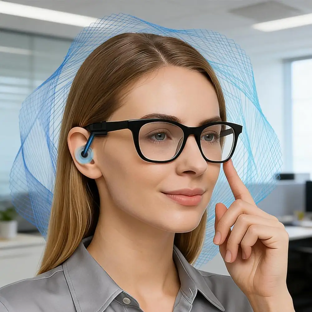 

Sound Guide Amplifier For Meta Ray Ban AR Smart Glasses Silicone Noise Isolation Reduce Sound Leakage Smart Privacy Ear Tips