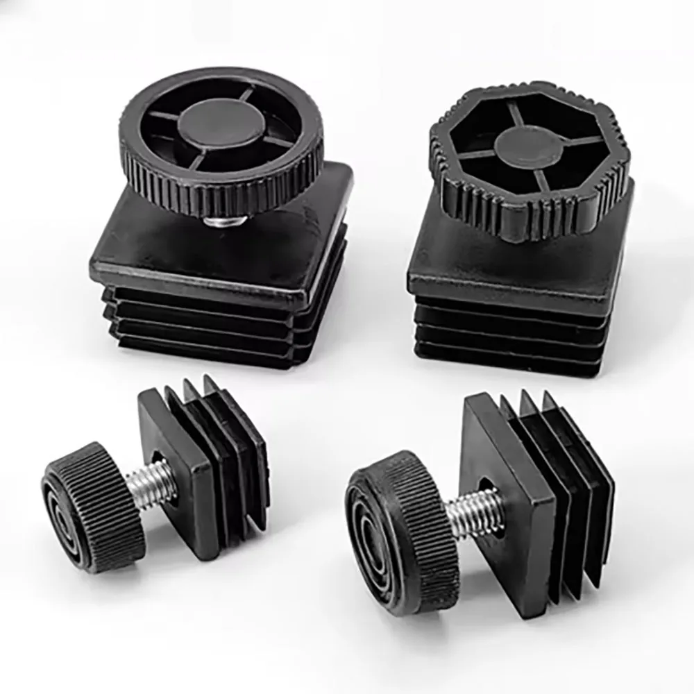 

4Pcs Plastic Adjustable Foot Pad Diameter16/20/22/28/30/40/50/60/76mm Nut Tube Plug Shockproof Protection Foot Pad M6 M8