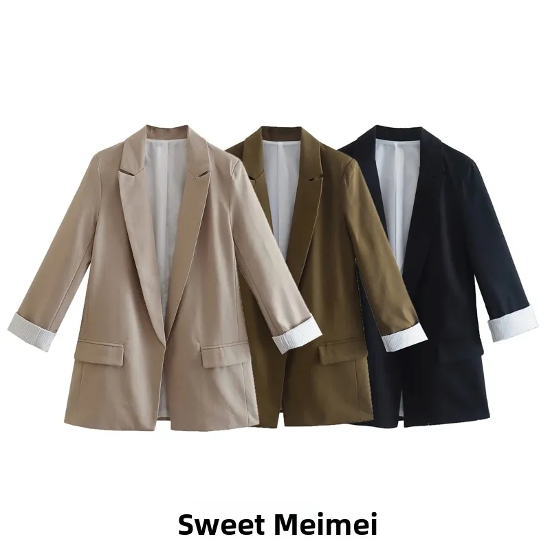 

Fashionable Linen Casual Sleeveless Versatile Women's Suit Jacket Loose Fit Spring Summer New Arrival Street Style