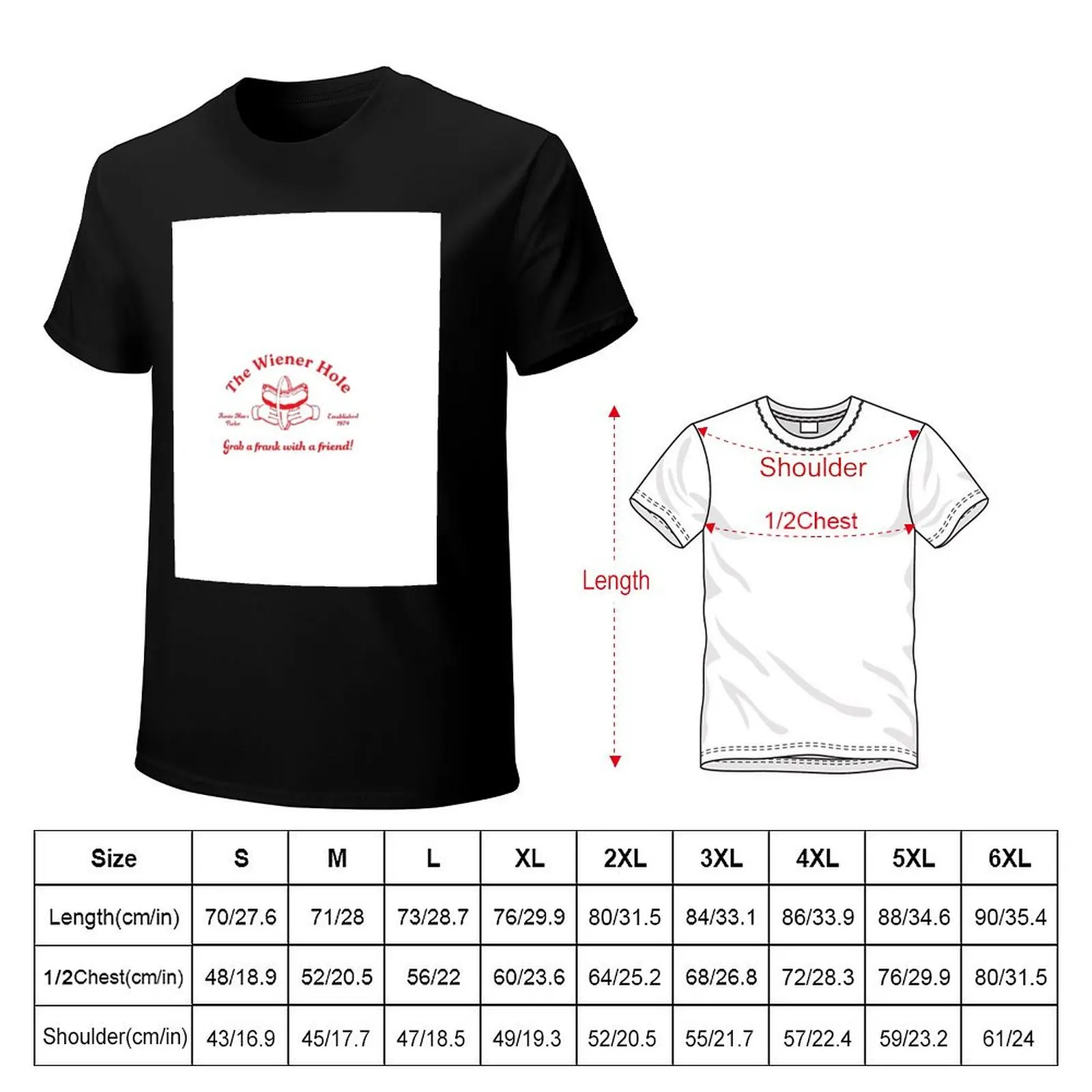 The Wiener Hole Grab a Frank with a Friend T-Shirt Casual Daily Graphic Tee