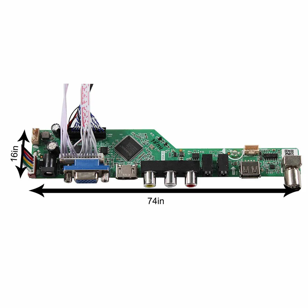 TV Driver Board VGA AV USB LCD Control Board for M201EW02 V1 M220EW01 V2 1680x1050 LCD