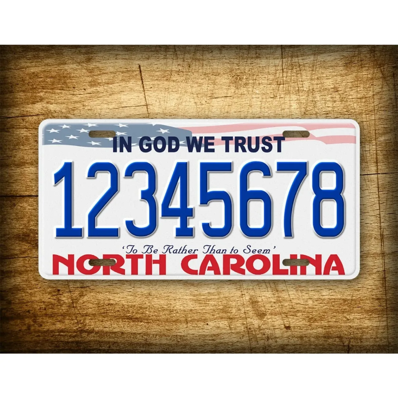 

Custom North Carolina Metal Decor Tag Waterproof Plaque State Pride Home Wall Art Hanging Decoration
