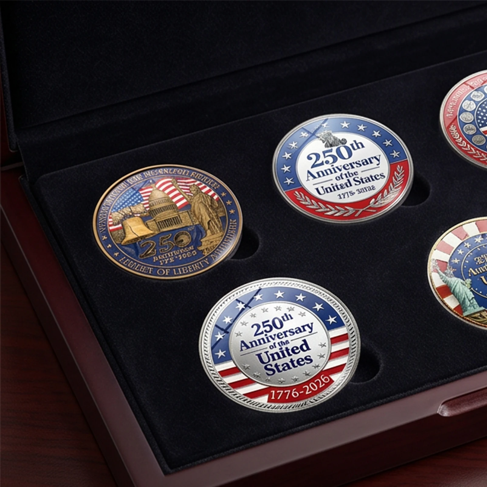 10Pcs USA 250 Anniversary Pins Lightweight American 4th of July Pins for Independence Day Party Dress Shirt Outfit Gift