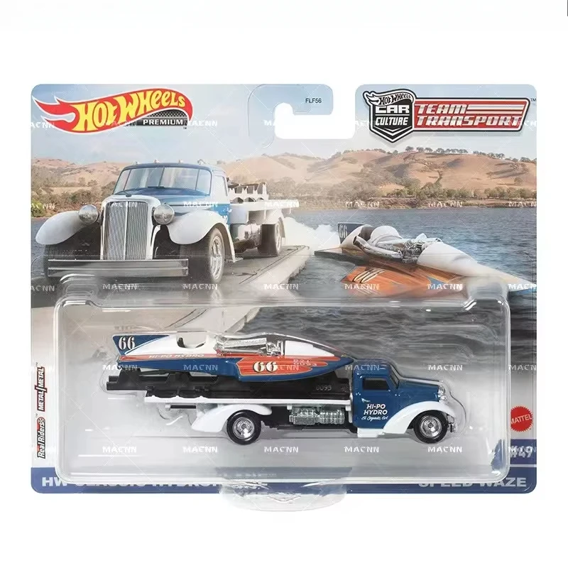 Original Hot Wheels Team Transport Car Culture Metal Model Fleet Nissan Silvia Sakura Sprinter Kids Boys Toys 1/64 Dodge Mustang