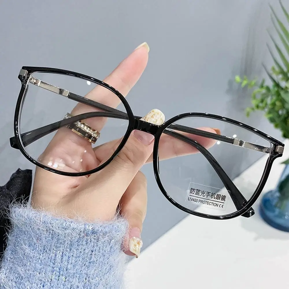 

Blue Ray Blocking Anti-Blue Light Reading Glasses Eye Protection Shining Rhinestones Hyperopia Glasses Metal Ultralight